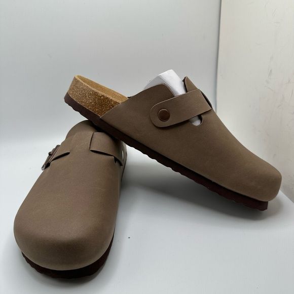 CUSHIONAIRE Women's Cork Footbed Clog 7 BROWN - Picture 6 of 7